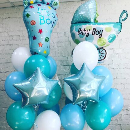 шары на выписку мальчика